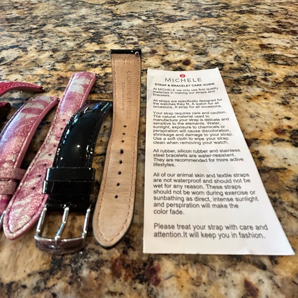 MICHELE 18m Diamond + Mother of Pearl Watch. GORGEOUS set priced to $ell. - Picture 5 of 6